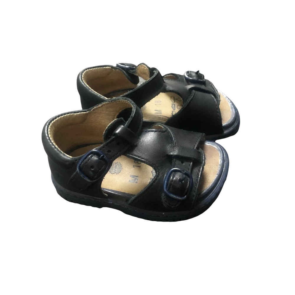 Elefanten Navy Blue  Leather Sandals  Eu 18 US 3.5